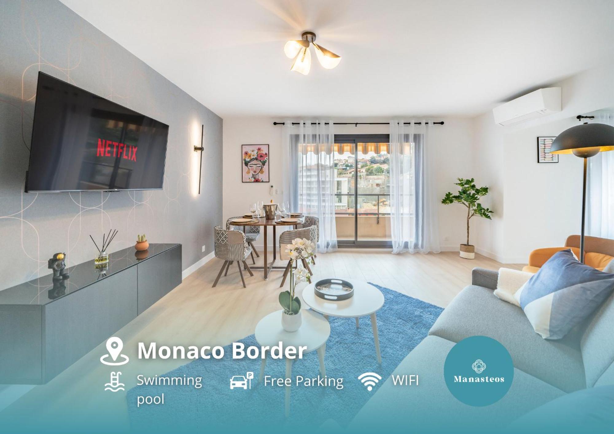 Ferienwohnung 5mn Monaco - Vue mer - Parking - Piscine - BB Beausoleil Exterior foto