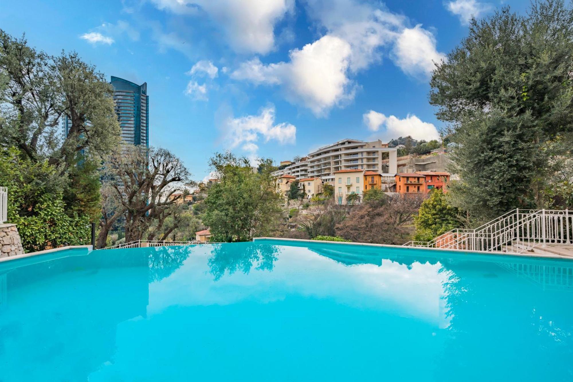 Ferienwohnung 5mn Monaco - Vue mer - Parking - Piscine - BB Beausoleil Exterior foto